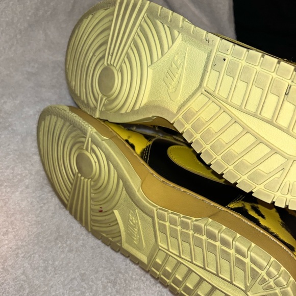 Nike Dunk High 1985 Yellow Acid Wash US Size 8M - Picture 8 of 11